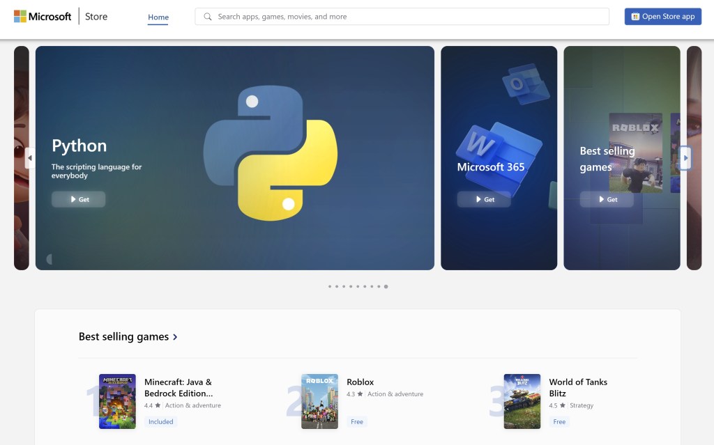 Microsoft je lansiral novo spletno trgovino z aplikacijami za&nbsp;Windows